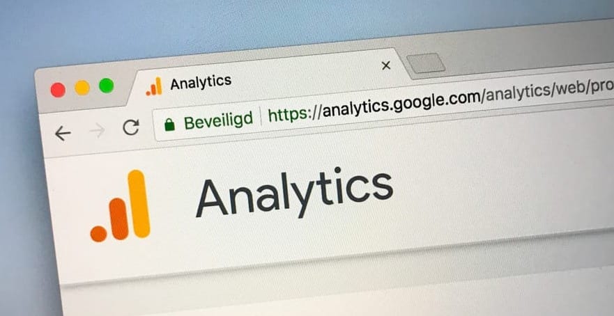 screenshot of google analytics